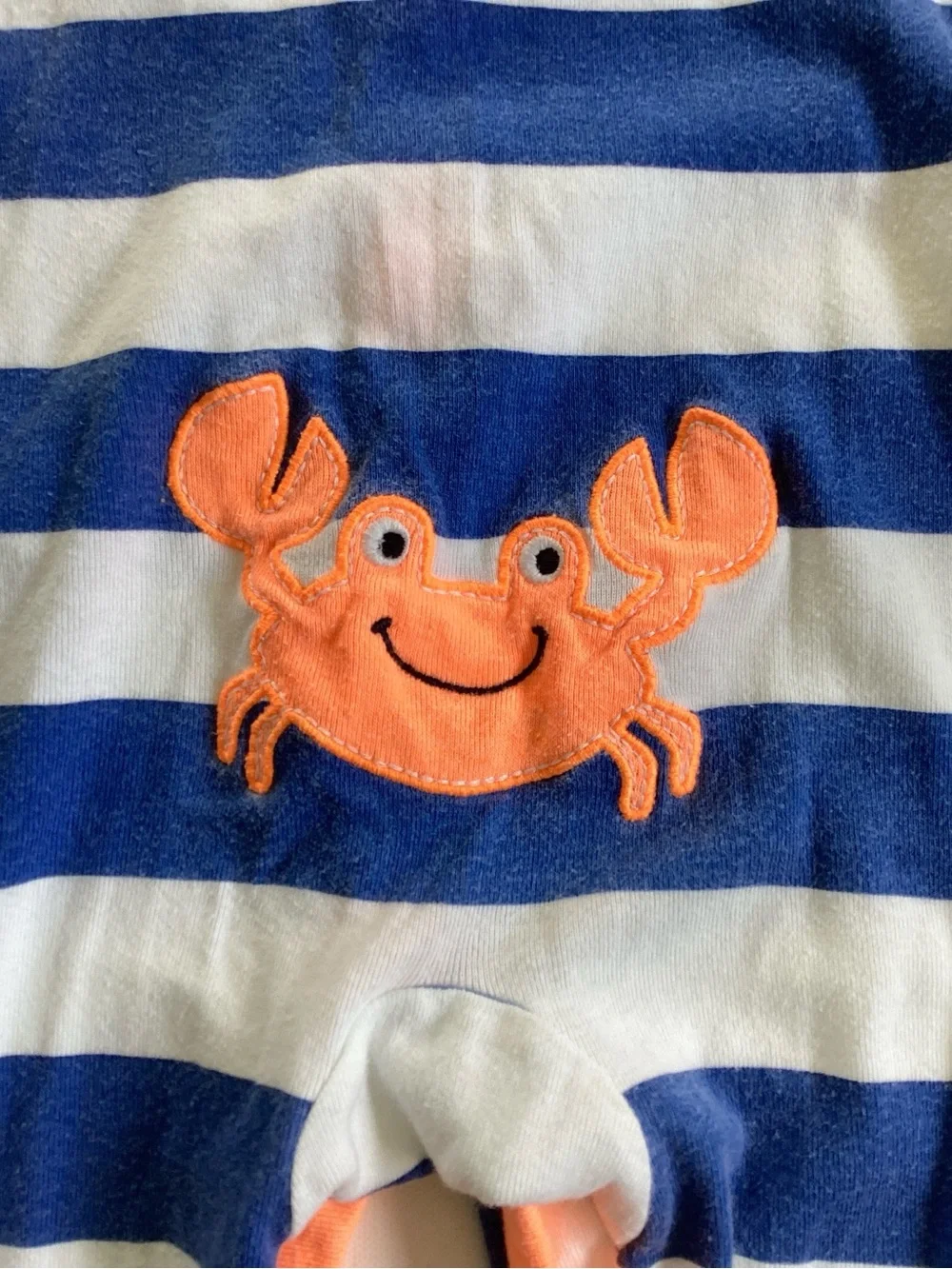 Carter’s Striped Crab Romper Pajamas